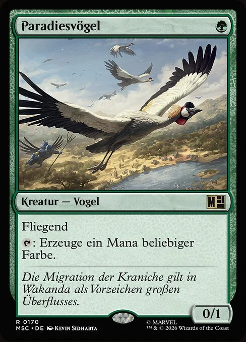 Magic: The Gathering — lote de 5 cartas Bird